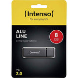 INTENSO Clé USB 2.0 Alu Line - 8 Go Anthracite