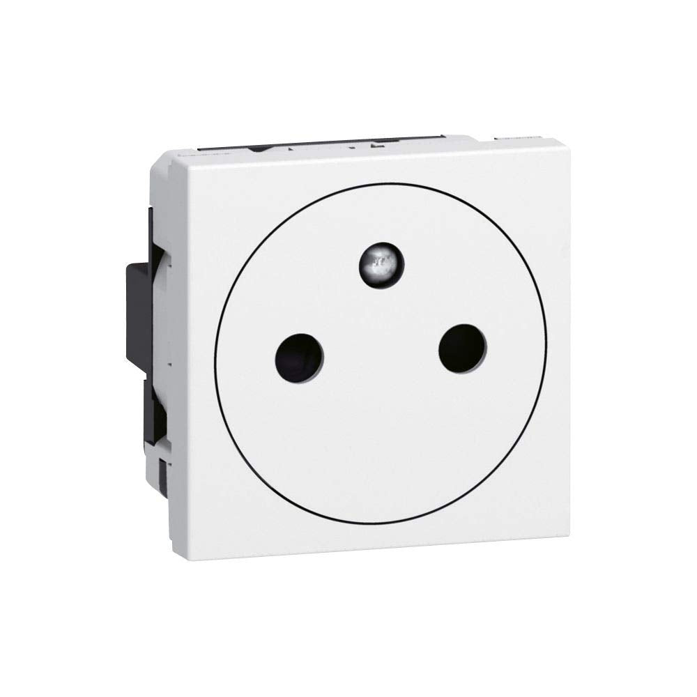 LEGRAND Prise secteur Mosaic simple 45x45 10/16 A