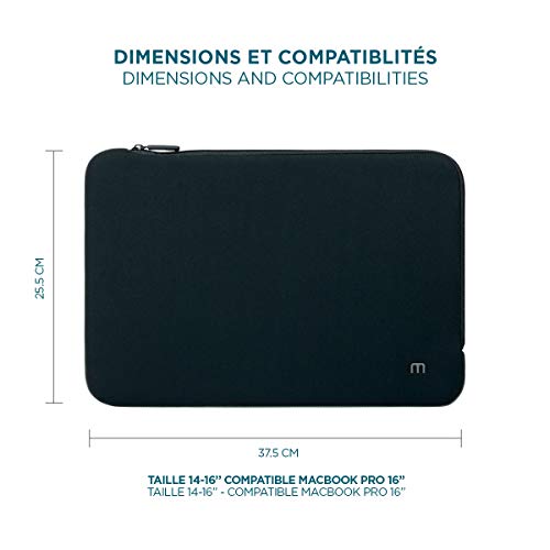 MOBILIS Housse d ordinateur portable Skin 14" - 16" - Noir/Gris