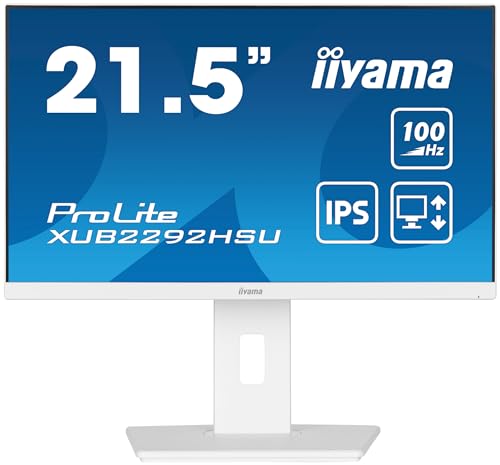 IIYAMA- Ecran bureautique 22"  XUB2292HSU-W6 Blanc