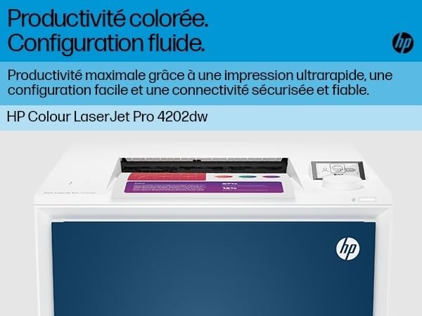 HP Color LaserJet Pro 4202dw Printer colour Duplex laser A4 600x600dpi 35ppm mono 33ppm colour 300sheets LAN USB Wi-Fi Bluetooth LE