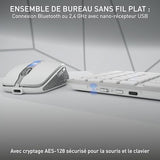 CHERRY Pack clavier & souris DW 9100 sans fil blanc/argent