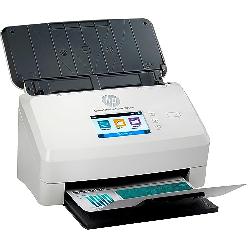 HP ScanJet Enterprise Flow N700 de document scanner CMOS CIS Duplex 216x3100mm 600x600dpi 75ppm ADF 80sheets 7500scans LAN Wi-Fi