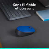 LOGITECH M171 Mouse right and left-handed wireless 2.4 GHz USB wireless receiver black blue