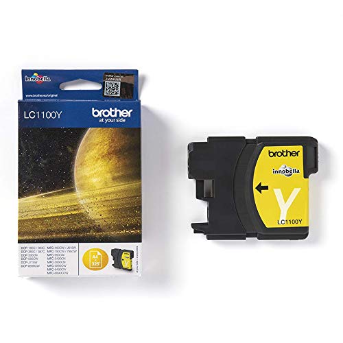 BROTHER LC-1100 cartouche d encre jaune capacité standard 7.5ml 325 pages pack de 1