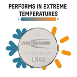 ANSMANN Piles alcalines 5015293 LR43 blister de 1