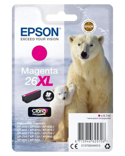 Cartouche EPSON C13T26344012 26XL- Yellow