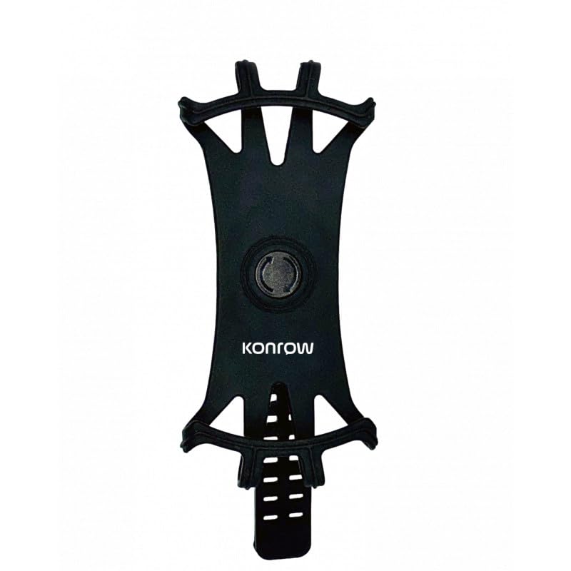 Konrow KSBIKE - Support Vélo / Trottinette (360°, Adaptable tout Smartphones, Noir) - Emballage Original