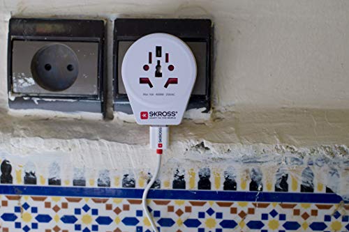 SKROSS WORLD TO EUROPE ADAPTATEUR SECTEUR AVEC CHARGEUR USB