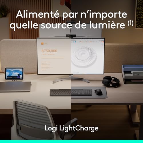 LOGITECH Slim Solar+ for Business - Graphite - (FR)