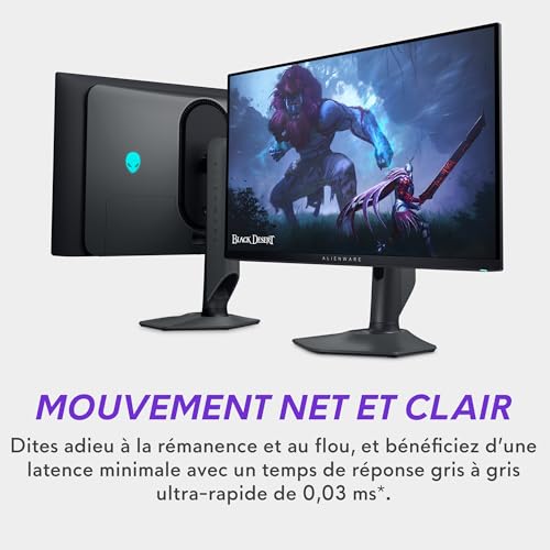 Alienware AW2725DF écran plat de PC 67,8 cm (26.7") 2560 x 1440 pixels Quad HD QD-OLED Noir