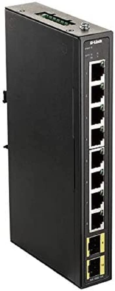 D-LINK Industrial Gigabit Unmanaged Switch 8 Ports Gigabit + 2 Ports SFP