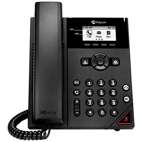 POLY VVX 150 téléphone de bureau IP PoE - 2 lignes SIP