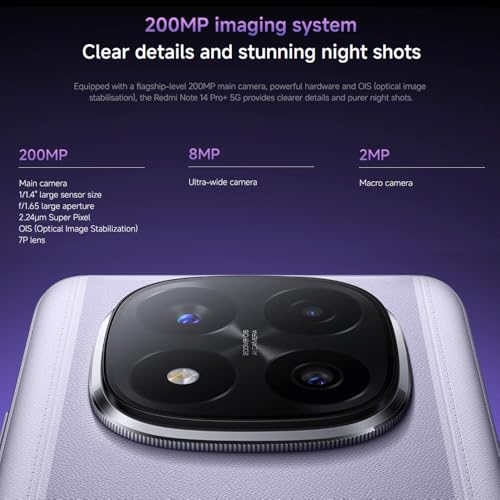 Xiaomi Redmi Note 14 Pro 4G (Double Sim - 6.67", 256 Go, 8 Go RAM) Bleu