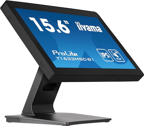 "iiyama ProLite T1633MSC-B1 écran plat de PC 39,6 cm (15.6"") 1920 x 1080 pixels Full HD LCD Écran tactile Noir"
