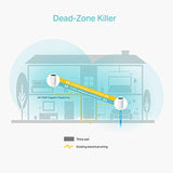 TP-LINK AC1200 Whole-Home Hybrid Mesh Wi-Fi System with Powerline Qualcomm CPU 867Mbps at 5GHz+300Mbps at 2.4GHz AV1000 Powerline