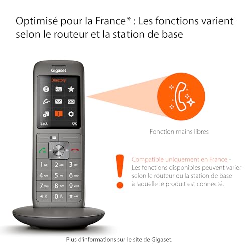 Gigaset CL660 DUO Tél. sans fil DECT - base + 2 combinés