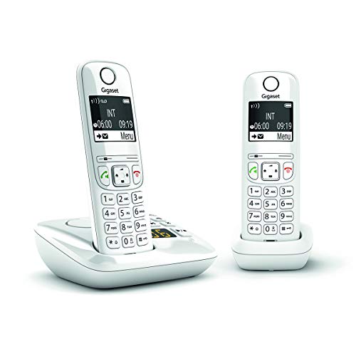 Gigaset AS690A DUO tél.DECT + REP - base + 2 combinés blancs