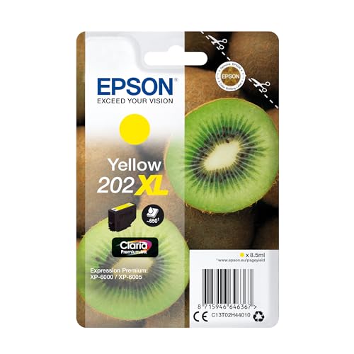 EPSON 4LB Singlepack Yellow 202XL Kiwi Clara Premium Ink