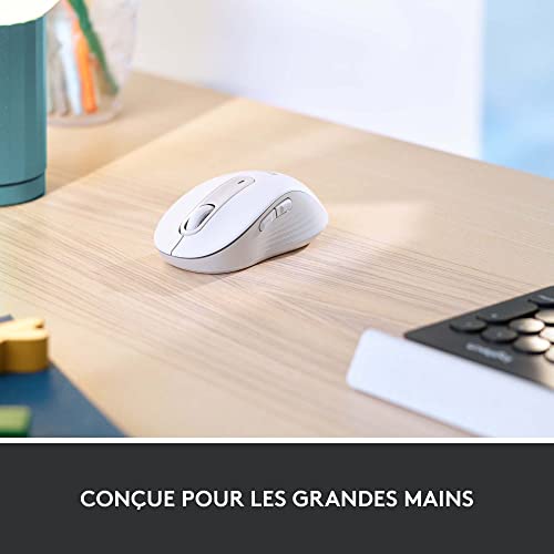 LOGITECH Signature M650 L for Business Mouse right-handed 5 buttons wireless Bluetooth 2.4 GHz Bolt USB receiver