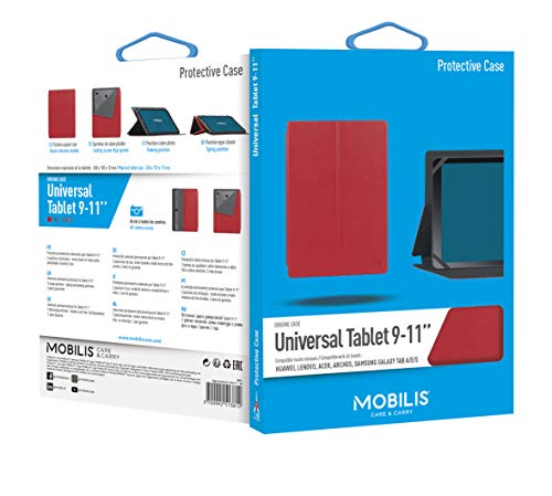 MOBILIS Protection à rabat Origine pour tablette - Rouge - 9" - 11"