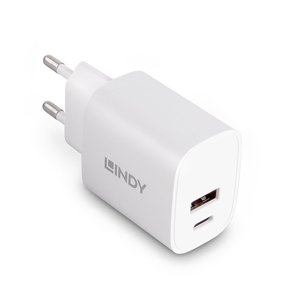 LINDY 20W USB Type A & C Charger