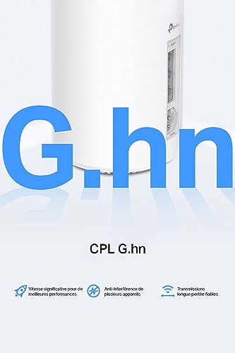TP-LINK AX3000 + G1500 Whole Home Powerline Mesh Wi-Fi 6 System 574Mbps at 2.4GHz + 2402Mbps at 5GHz + 1428Mbps Powerline