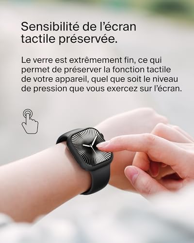 BELKIN TemperedCurve Bumper Screen Protection - Series 10 - BLK 46mm