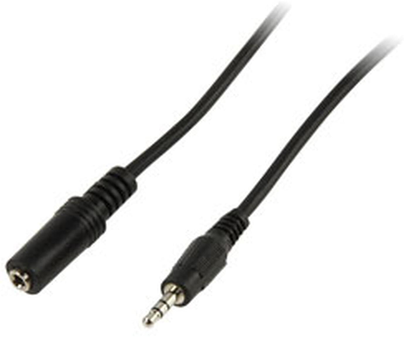 Rallonge stéréo Jack 3.5 mm noire - 3 m