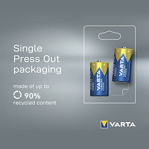 VARTA Piles alcalines 04914121412 LR14 / C blister de 2