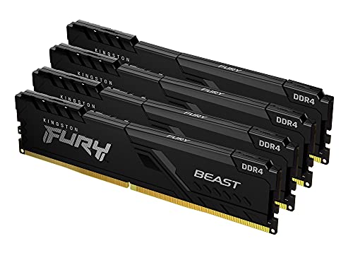 KINGSTON 32Go 3600MHz DDR4 CL17 DIMM Kit of 4 FURY Beast Black
