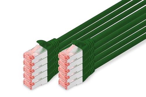Digitus DK-1644-005-BL-10 câble de réseau Noir 0,5 m Cat6 S/FTP (S-STP)