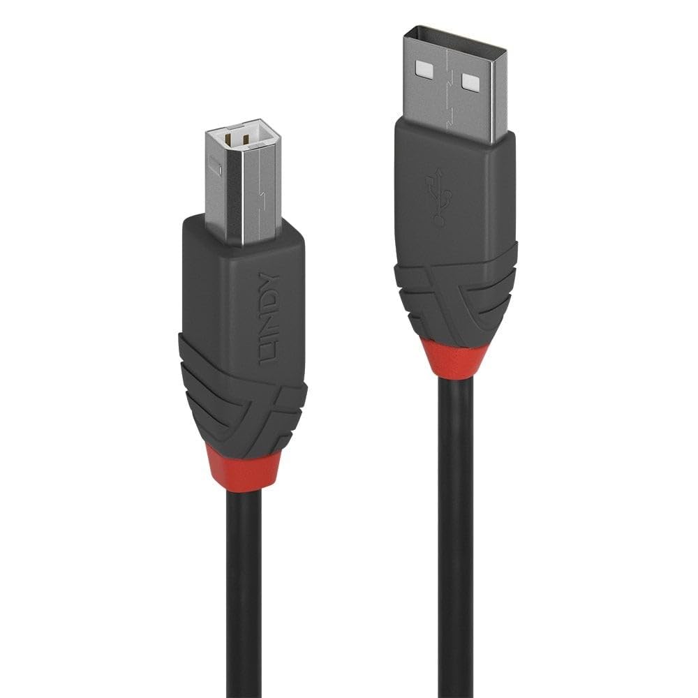 LINDY Câble USB 2.0 type A vers B Anthra Line 0.5m