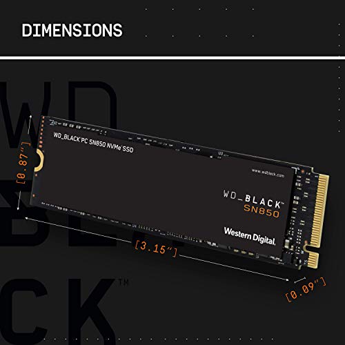 WD Black 2To SN850 NVMe SSD Supremely Fast PCIe Gen4 x4 M.2 internal single-packed