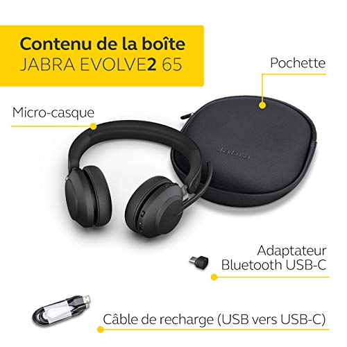 Jabra Evolve2 65 Headset UC Stereo Black