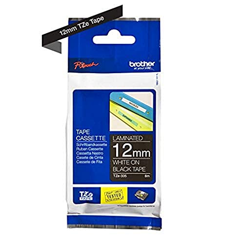 BROTHER P-TOUCH TZE-145 blanc sur clear 18mm