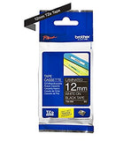 BROTHER P-TOUCH TZE-145 blanc sur clear 18mm