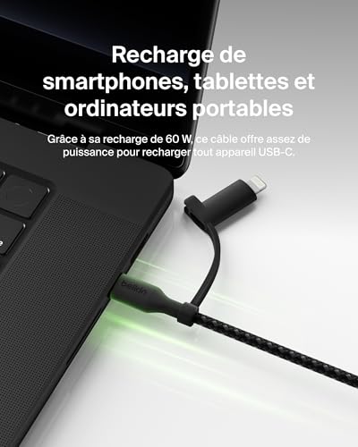 BELKIN 2-in-1 USB-C and LTG cable