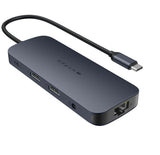 TARGUS HyperDrive EcoSmart Gen.2 Dual HDMI USB-C 11-in-1 Hub w 140 W PD3.1 Pass-Thru - For MST enabled devices