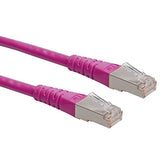Cordon RJ45 catégorie 6 S/FTP rose - 0,7 m