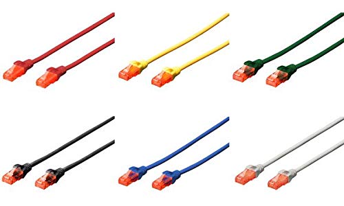 Digitus DK-1617-0025/BL câble de réseau Noir 0,25 m Cat6 U/UTP (UTP)