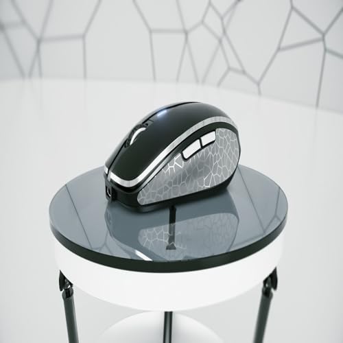 CHERRY Souris MW 8C ADVANCED sans fil USB & Bluetooth noire/argent rechargeable