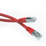 Cordon RJ45 croisé catégorie 6 S/FTP rouge - 1 m