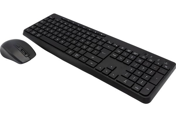 DACOMEX Pack clavier / souris KM550-W-G rechargeable certifié GRS