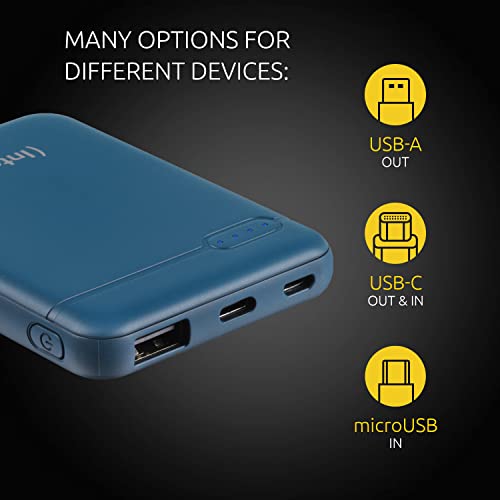 INTENSO PowerBank XS5000 USB / Type-C -5000 mAh pétrole