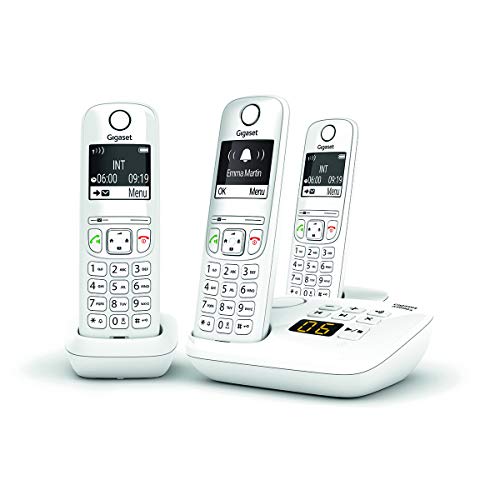 Gigaset AS690A TRIO tél. DECT+ REP - base +3 combinés blancs