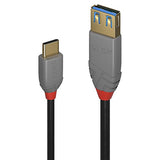 LINDY Câble Adaptateur USB 3.1 Type C vers A Anthra Line 0.15m