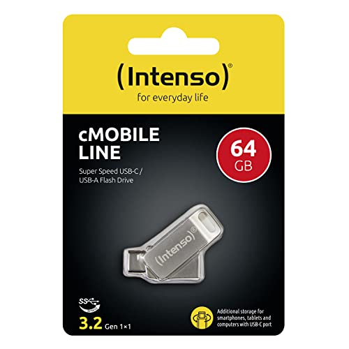 INTENSO Clé USB 3.0/USB 3.1 Type C cMobile Line - 64 Go