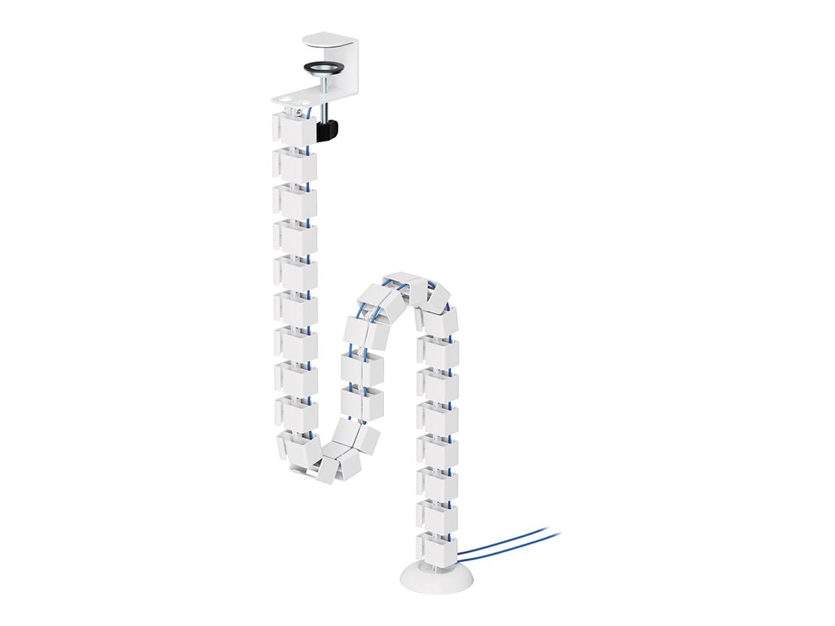 NEOMOUNTS Cable Spine Organizer for sit/stand desk frames clamp mounted white