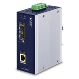 PLANET IGUP-1205AT Convert. Industriel 2 fibres SFP 100/1G en Gigabit PoE++ 95W